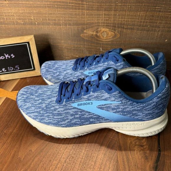 Womens Brooks Launch 7 Blue Athletic Running Sneakers Shoes Size 10.5 B GUC - Picture 2 of 8